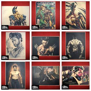 สติกเกอร์โปสเตอร์ ลาย Marvels The Avengers Wolverine Logan Iron Man Spider-Man Black Panther Captain America สไตล์เรโทร สําหรับตกแต่งผนัง 1 ชิ้น