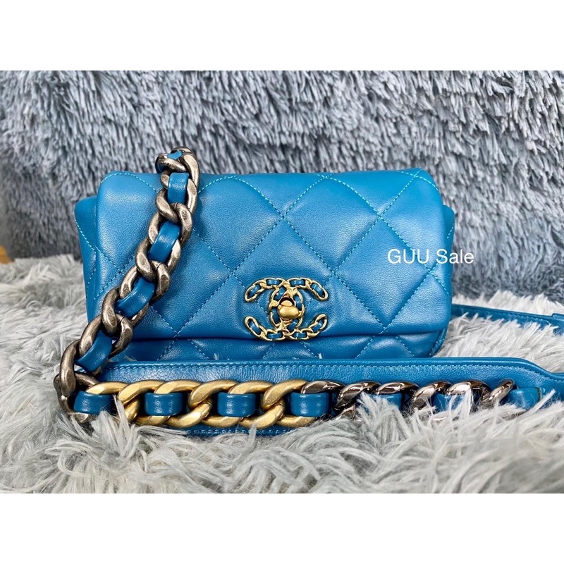 ❤️Chanel Belt Bag 19❤️ Color : Turquoise