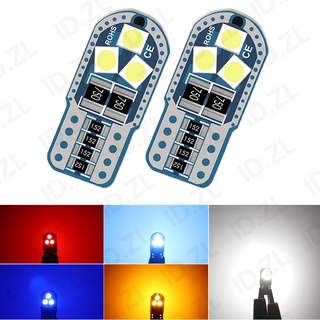 หลอดไฟเลี้ยว led W5W T10 3030 6SMD 12V สําหรับติดป้ายทะเบียนรถยนต์ 1 ชิ้น หรือ 2 ชิ้น