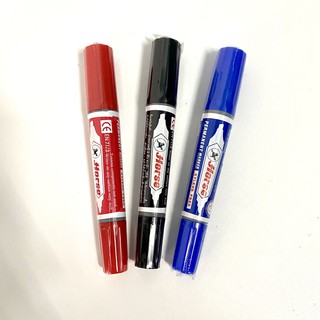 ตราม้า ของแท้ ปากกาเคมี2หัว เคมีม้า ปากกาเคมี ปากกาเมจิก 1อัน มี3สี