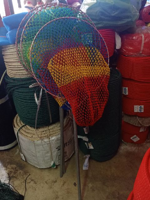 อุปกรณ์ตกปลา สวิงตักปลาใหญ่ กระชอนตักปลา ด้ามเหล็กยาว 1.20เมตร กว้าง 45 เซนติเมตร - รูปที่ 2