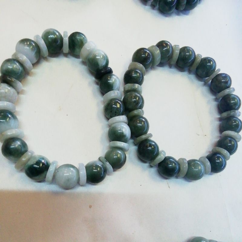 สร้อยข้อมือหยกพม่า3เส้น199.-