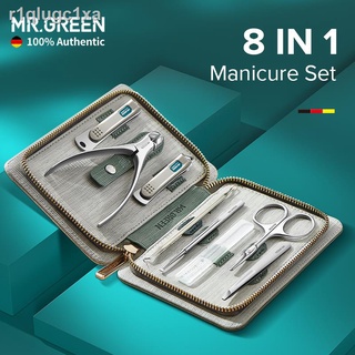 MR.GREEN Nail Clipper Set Manicure Set Pedicure Set Stainless Steel Professional Nail Cutter Tools with Leather Case