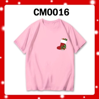 T-LOCAL STOCK T SHIRT CHRISTMAS XMAS TREE SOCK CM0016 TEE 2022 Baju Krismas/BESAR/COMEL/Couple/MEN/WOMAN/COTTON/OVERSIZ