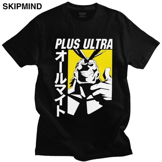 [COD]【Sportwear】เสื้อยืดแขนสั้น ผ้าฝ้ายแท้ 100% พิมพ์ลายกราฟฟิค MHA My Hero Academia All Might Plus Ultra สไตล์วินเทจ สํ