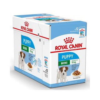 Royal Canin SHW Mini Puppy 85gx12Pcs. อาหารเปียกสำหรับลูกสุนัขพันธุ์เล็ก ขนาด85กรัม 12ซอง