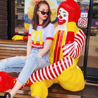 🍟 Mcdonald’s basic t-shirt เสื้อยืดสกรีนลายMc