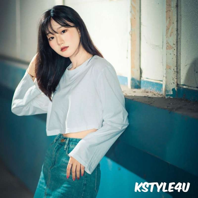 【RicoGirl】 *พร้อมส่ง*  เสื้อครอป เอวลอย #T238