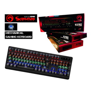 Keyboard MECHANICAL GAMING Marvo KG902  Blue Switch บลูสวิซต์แท้ 🚩 รับประกันสินค้า 1 ปี🚩🚩