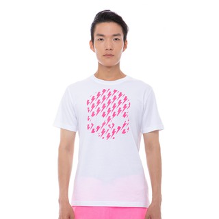 Hydrogen Flash Skull Tee (WHITE/FUCHSIA FLUO)