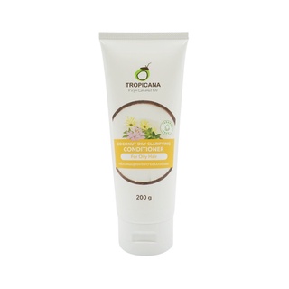 TROPICANA(ทรอปิคานา)Coconut Oily Clarifying Conditioner for Oily Hair ครีมนวดผมสูตรขจัดความมันบนหนังศีรษะ 200 กรัม ใหม่