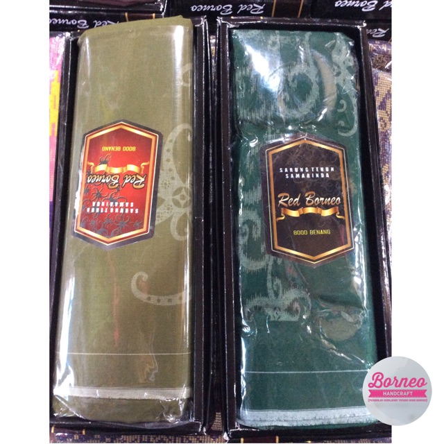 KATUN Samarinda ผ้าซิ่นทอ 8000 ด้ายบอร์นสีแดง | ฝาครอบซองเก็ต | ซ่งเกตุมติฟ ผ้าถุงทอ | ผ้าถุงกาลิมัน