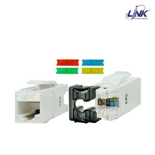 LINK CAT6 RJ45 Slim White JACK Color Changeable (US-1006A )