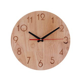 นาฬิกาแขวนไม้ HOME LIVING STYLE ARABIC 12 นิ้ว สีน้ำตาล นาฬิกา