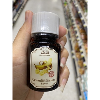 วัตถุแต่งกลิ่นรสเลียนธรรมชาติ กลิ่น กล้วย ตรา เฟลเวอร์ ไลบรารี 30 ml. Cavendish Banana Flavor ( Flavor Library Brand )