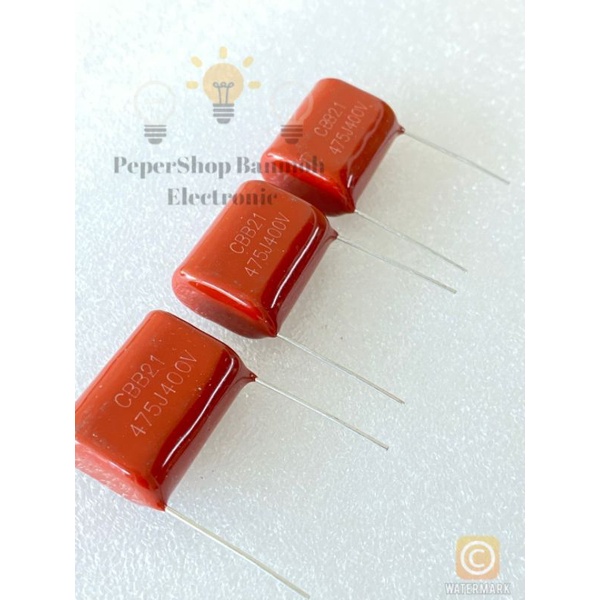 (แพ็ค2ตัว) 475J400V 4.7UF 400V 400V475J คาปาซิเตอร์ไมล่า4.7UF400V C4.7UF 400V ราคา ถูกที่สุด ดีลบีเคเค แกลเลอรีภาพที่ 2