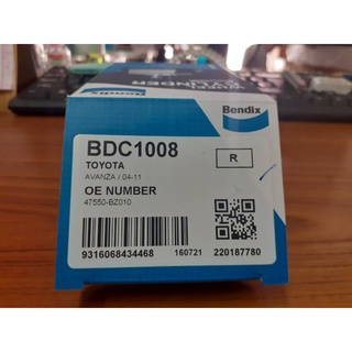 กระบอกเบรกเบ็นดิกซ์ โตโยต้า อวันซ่าF600 ปี04-11,อวันซ่าF650 ปี12-16 (ขวา) รหัส BDC1008