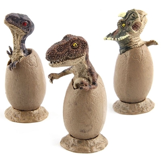 Mary☆ 3pcs/Set Mini Hatching Dinosaur Egg Kids Toy Growing Dinosaur Baby Action Figure