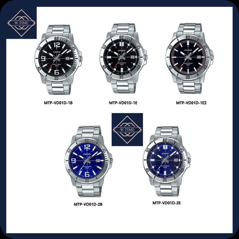 CASIOของแท้รุ่นMTP-VD01Dสำหรับผู้ชาย