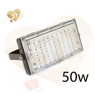 ไฟ LED 50W แสงขาว ปลั๊ก แบบปลั๊กไฟ  220V กันน้ำ IP65  LED Flood Light ไฟแบต ไฟบ้าน ไฟสปอตไลท์