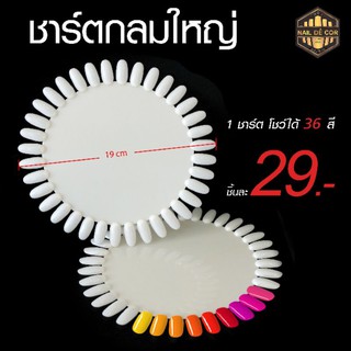 ชาร์ตใหญ่โชว์สีเล็บ 36 สี**ขนาดใหญ่มาก รับรองคุ้ม**