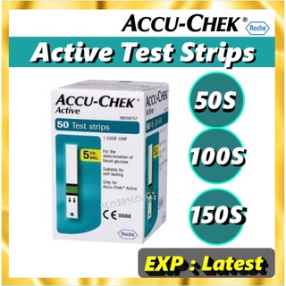 Accu-Chek Active Test Strips 50/100/150ชิ้้น (EXP: Latest) accuchek accu-check.