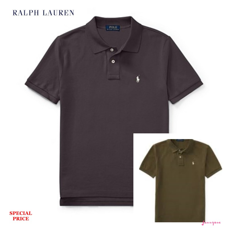 RALPH LAUREN COTTON MESH POLO SHIRT(BOY SIZE)