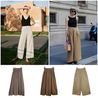 กางเกงขายาวบาน เอวสูง แบรนด์ญี่ปุ่น (Culottes) มือสองคัดเกรดเอ