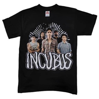 เสื้อยืดคอกลม[COD] เสื้อยืดวง INCUBUS Tour 2009 ลิขสิทธิ์แท้ หลุดมาแค่สองตัวเท่านั้น oversizeS-5XL