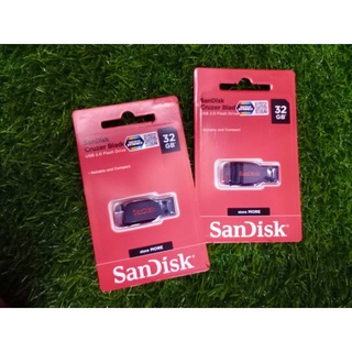 แฟลชไดร์ฟ Sandisk Cruzer Blade 32 GB สีดำ