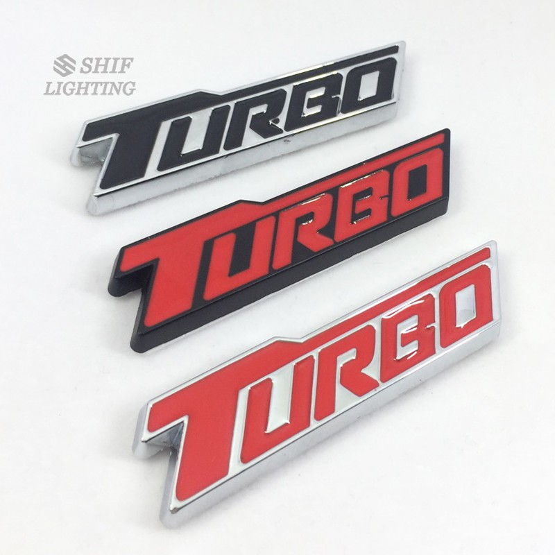 1 x Metal TURBO สติ๊กเกอร์สัญลักษณ์ฝากระโปรงท้ายรถ Chevrolet Cruze