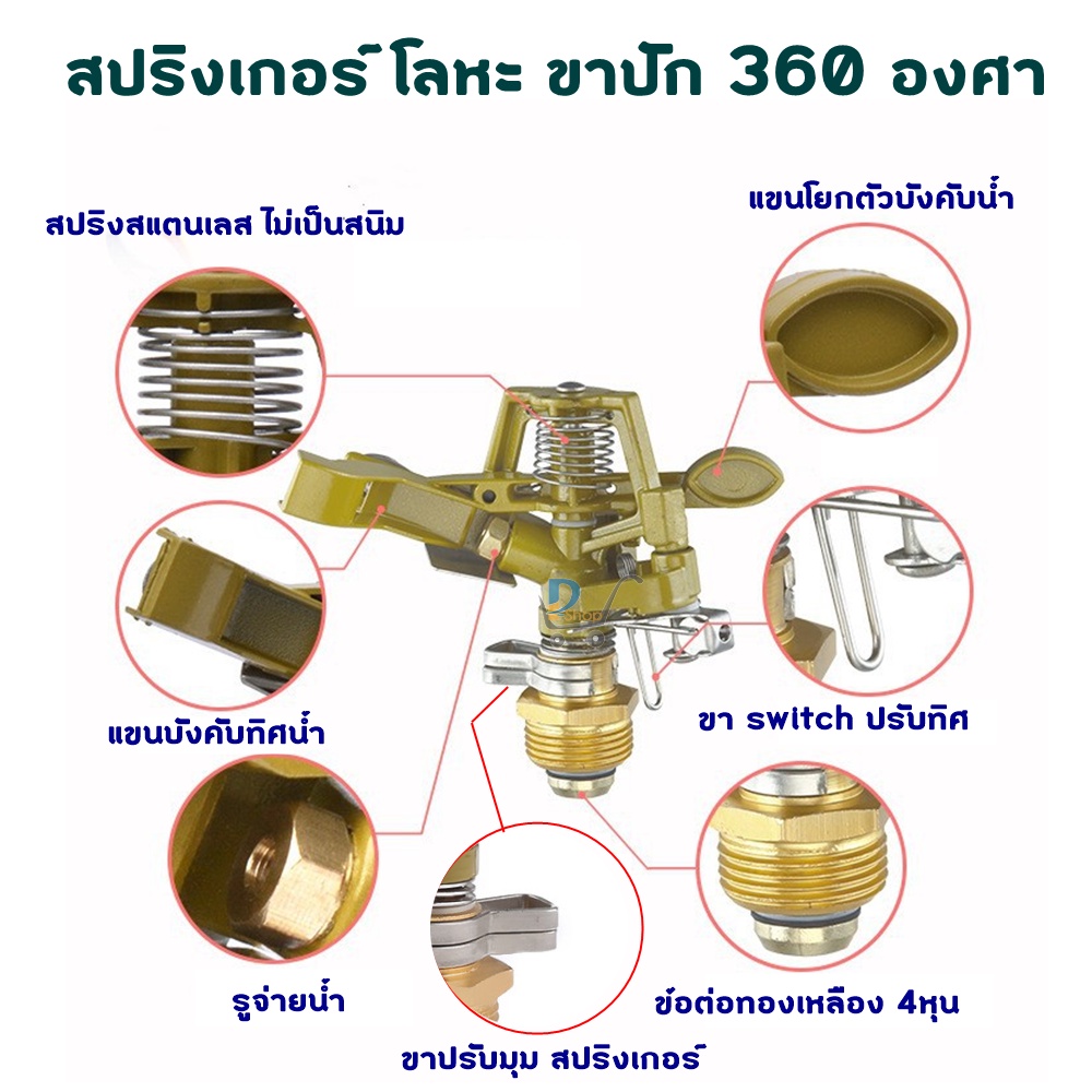 สปริงเกอร์ 360 สปริงเกอร์ขาปัก สปริงเกอร์น้ำ สปริงเกอร์ big gun สปริงเกอร์ใหญ่ สปริงเกอร์4หุน สปริงเกอร์น้ำ 360 สปริงเกอ