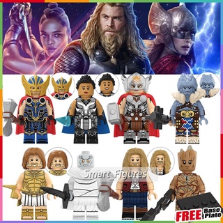 Thor Minifigures Gorr Groot Zeus Korg Valkyrie Jane Foster Marvel ของเล่นของขวัญมินิฟิกเกอร์ KT1062