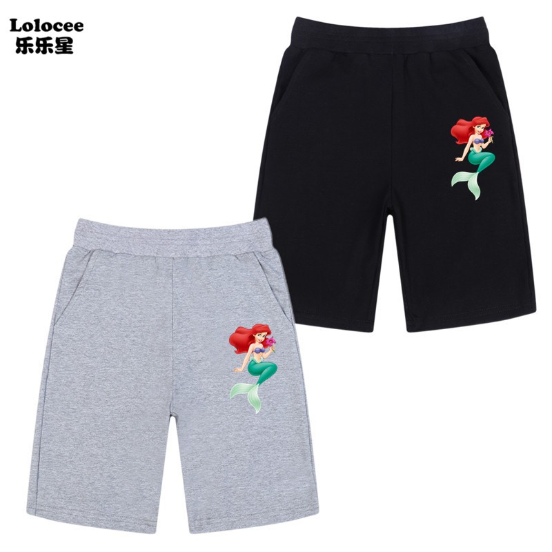 Babygirls Summer Short Pants Kids Cotton Shorts Girl Cartoon Pants Pocket Shorts For Girl