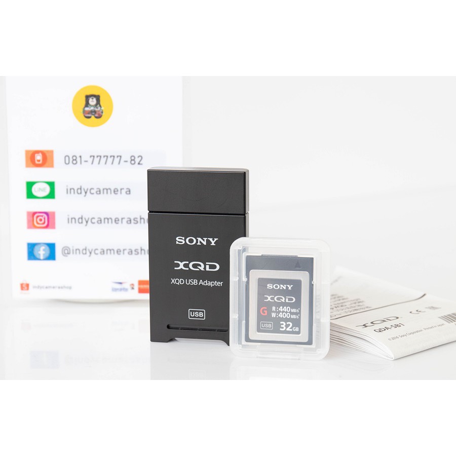 Sony 32GB XQD G พร้อม Sony XQD Reader USB Adapter สภาพใหม่