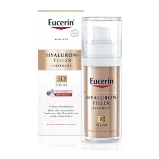 ยูเซอริน Eucerin Hyaluron Filler + Elasticity 3D Serum 30ml. (แพคเก็จต่างประเทศ) แท้100% เซรั่มลดเลือนจุดด่างดำตามวัย