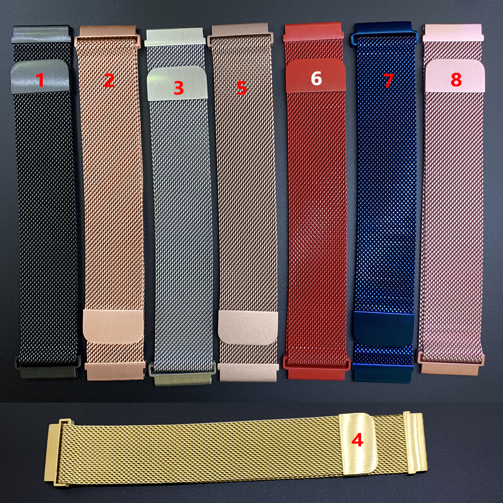 Milan สายนาฬิกาข้อมือ สเตนเลส แม่เหล็ก สําหรับ Garmin Vivomove 3 3s