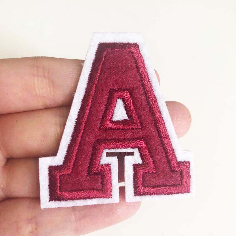 Rebuy แผ่นรีดติดเสื้อ ลายตัวอักษร A-Z 3D สีแดง รูปที่ 7