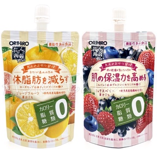 ORIHIRO 0kcal Straw Konnyaku Jelly 130g 2ชนิด BMI Control Grapefruit / Skin Moisture Mix Berry เจลลี่ผลไม้ ลดน้ำหนัก