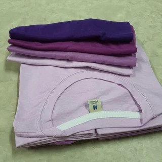 เสื้อยืดโทนสีม่วง คอตตอน เนื้อนุ่ม สีไม่ตก (มีบริการเก็บเงินปลายทาง)