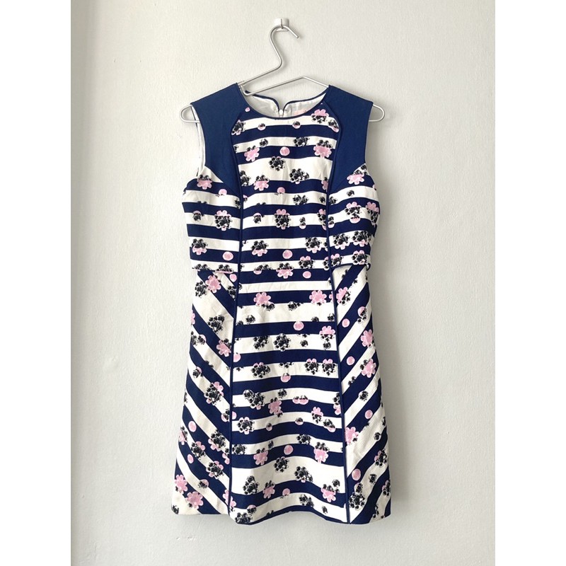 👗👗พร้อมส่ง เดรสมือ2 ทรงตรงลายซากุระ จากเกาหลี (ใส่ออกงาน หรือ ทำงาน)