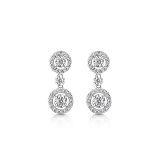 ต่างหูเพชร Simplicity Roundie Earrings (EC069)