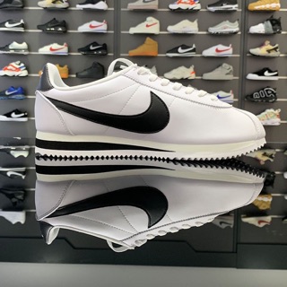 NIKE CLASSIC CORTEZ LEATHER แท้ % รองเท้าผ้าใบหนังต่ำสำหรับผู้ชายและผู้หญิง