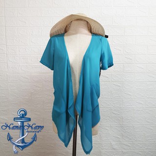 [Sale] เสื้อคลุมผ้าชีฟองแต่งลายหลัง
