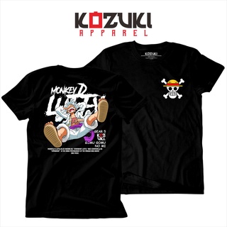 เสื้อยืดผ้าฝ้ายพิมพ์ลายAnime/ Kaos Distro ONEPIECE LUFFY GEAR 5