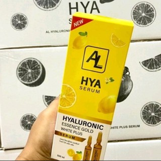 AL HYA SERUM HYALUONIC ESSENCE เอแอลไฮยาลูร์นิก เอสเช้นส์ โกลด์ ไวท์ พลัสเซรั่ม ขนาด500ml แถมเซรั่มขวดเล็ก1ขวด