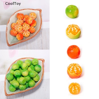 Cooltoy โมเดลอาหารจิ๋ว สีส้ม สําหรับตกแต่งบ้านตุ๊กตา 1:6 1:12 DIY