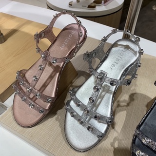 Holster 100% sz.36-40EUR ของแท้💯💯พร้อมกล่อง รุ่นใหม่HAVANA พื้นหนังนิ่มไม่เจ็บเท้า สายกลิตเตอร์ หัวแคบทำทำให้เท้าดูเล็ก