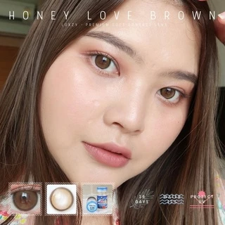 🔥คอนแทคเลนส์✨ขนาดกลาง✨ Honey Love (Luxzylens)