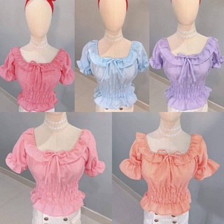 เสื้อแฟชั่น เสื้อสวยๆสีสันสดใส สาวไซส์มินิ S,M ใส่ได้จร้า-003